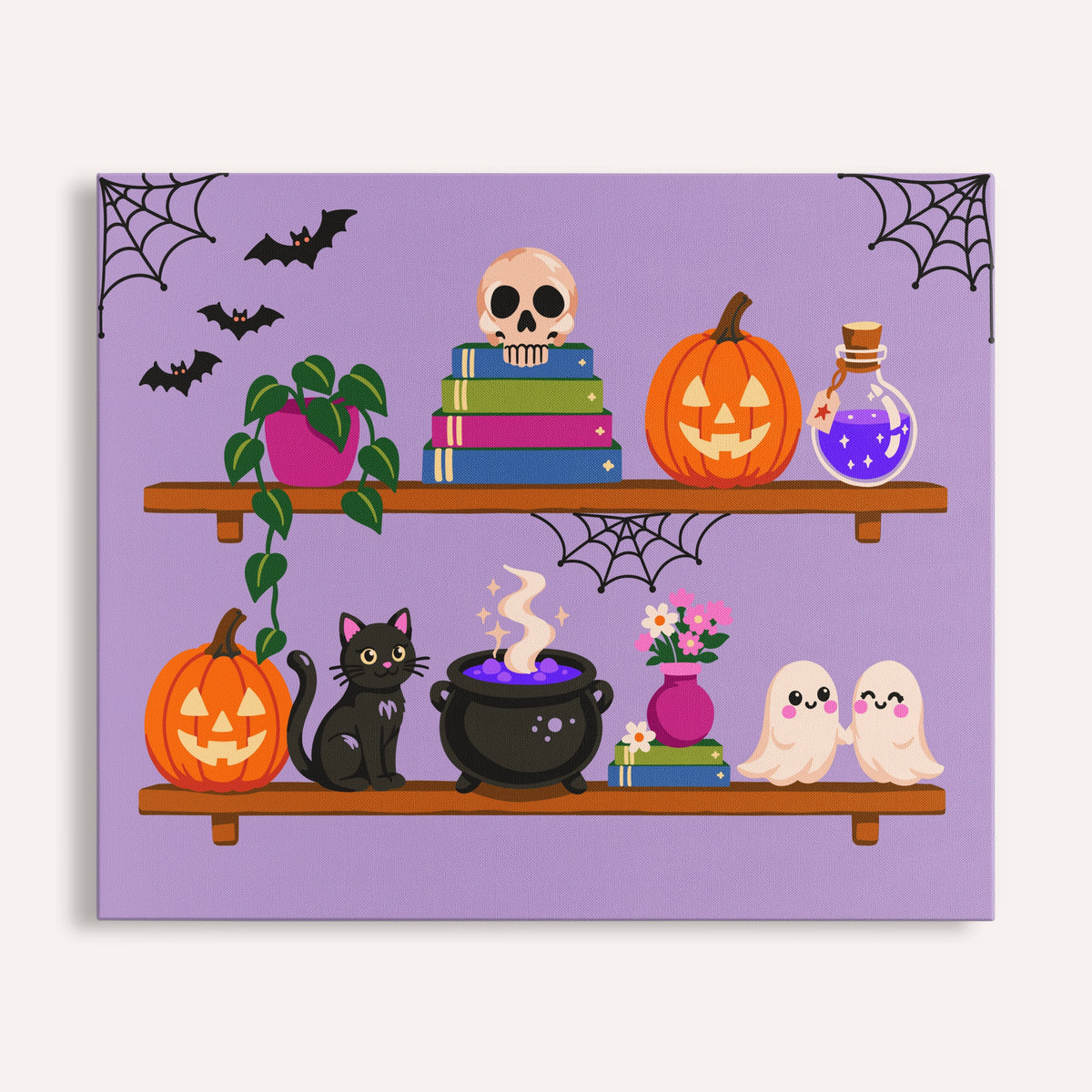 Halloween Whimsy Paint by Numbers Kit for Adults